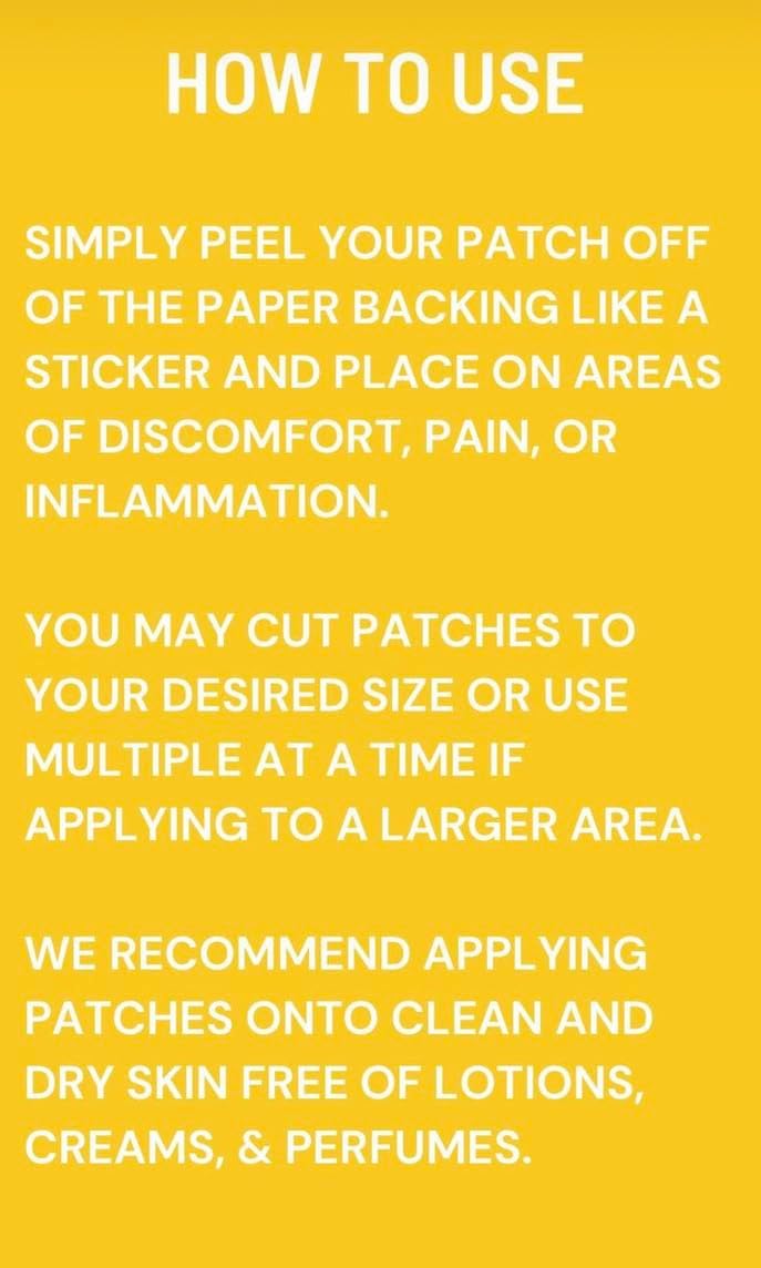 Large ACYEAH Via Piel Health Turmeric Extract Patch - 28mg Nano Curcumin, 4mg Menthol - Joint & Immune Support, Inflammation Relief - 10-Day Supply
