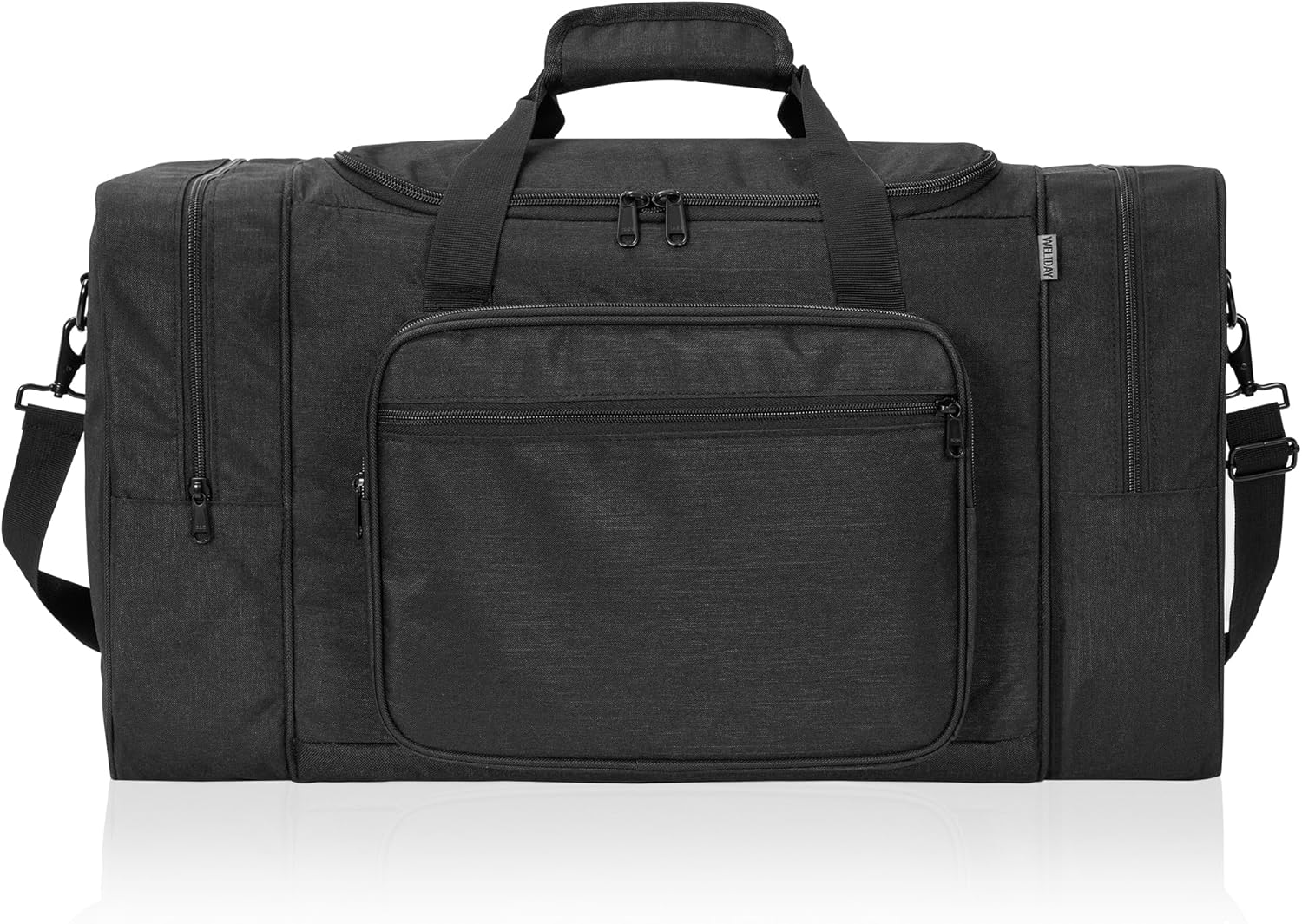 Large Black Bowling Bag for Balls, Accessories, and Shoes - Fits Mens Size 14 - WELIDAY