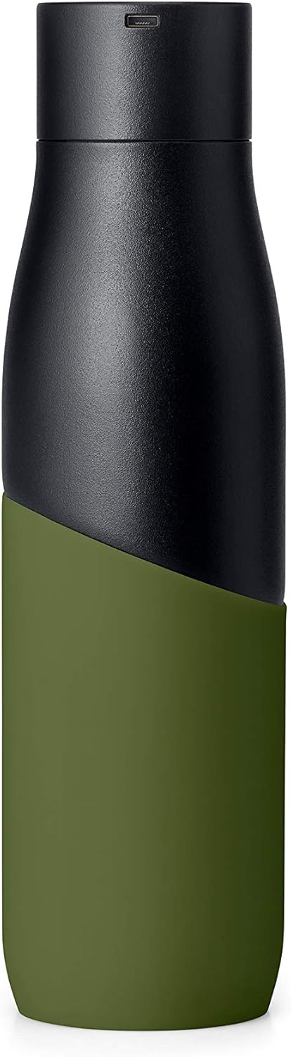 LARQ Bottle Movement PureVis 24 oz - Lightweight Stainless Steel Water Bottle with UV Purifier, Reusable & Travel-Friendly