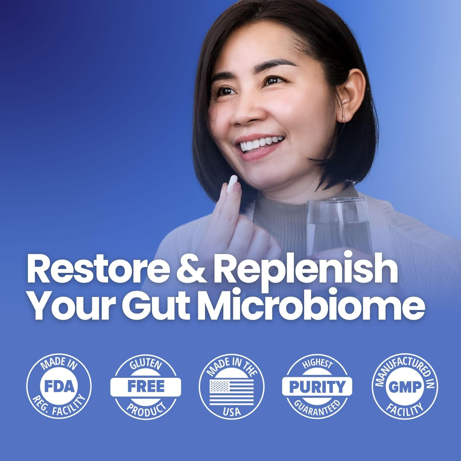 Layer Origin SuperHMO Capsules: Synbiotic Blend with 5 HMO Prebiotics & 40 Billion CFU Probiotics, 60 Count