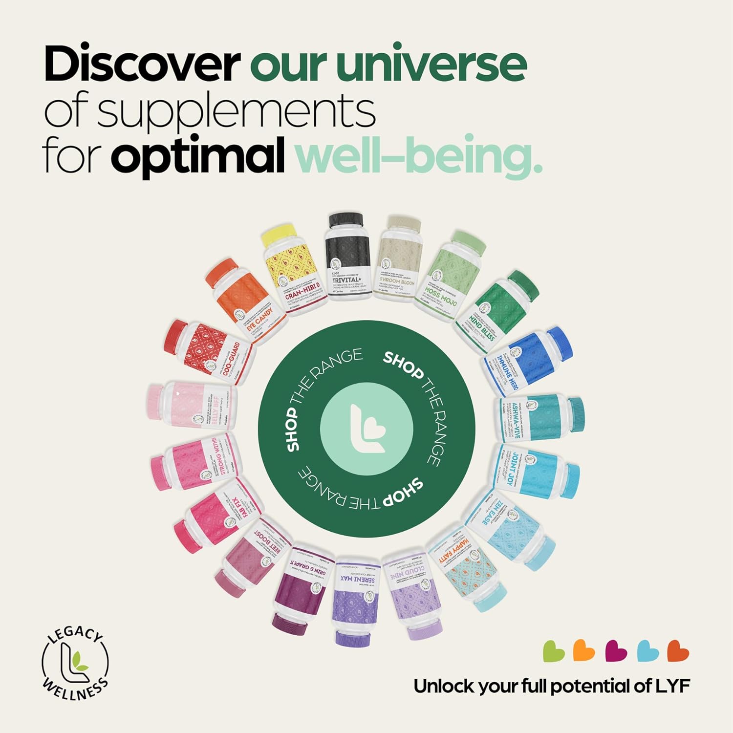 LegacyNutra Mind Bliss Brain Supplement: 40-Ingredient Nootropic Boost with DMAE - Memory, Focus, Clarity & Energy - 60 Pills