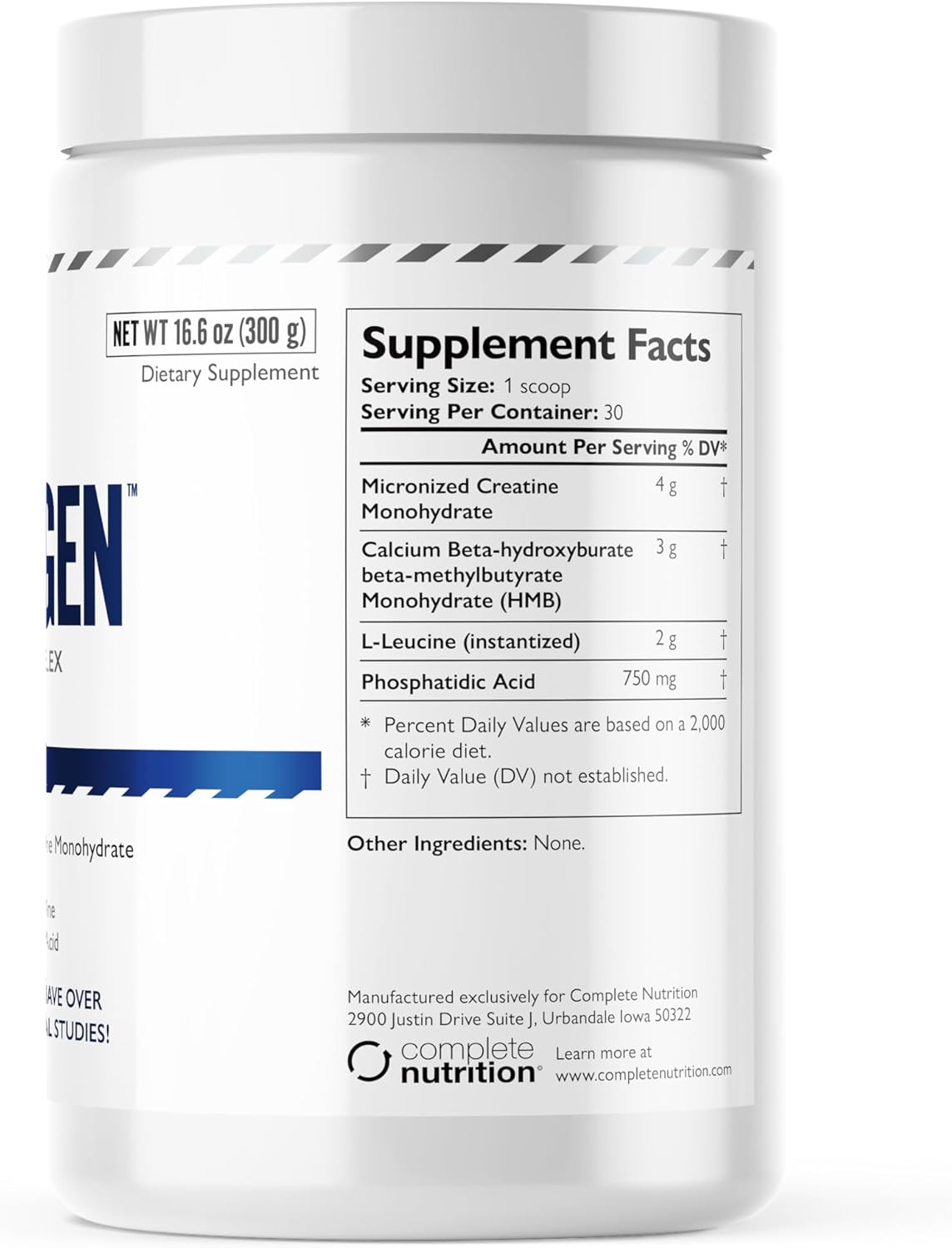 Legal Limit Labs Alphagen - Clean Athlete Complex for Lean Muscle - 30 Servings with Creatine, HMB, L-Leucine, and Phosphatidic Acid