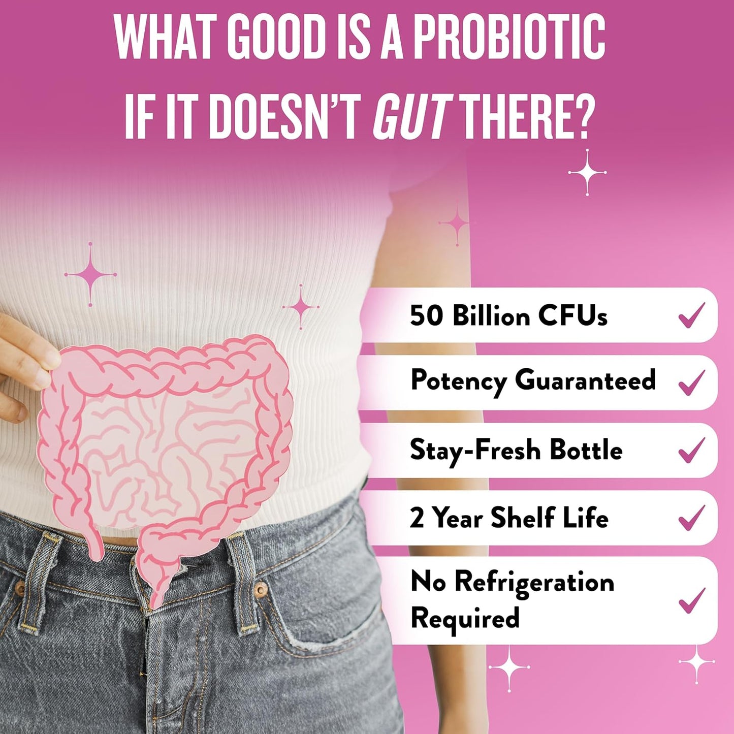 Legendairy Milk Hot Girl Ish™ - Women's Daily Probiotic Supplement with 50 Billion CFU, 20 Strains - Supports Digestive, Gut & Immune Health