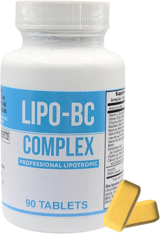 Legere Lipo B-Complex Tablets - 90 Count for Weight Loss & Energy Boost