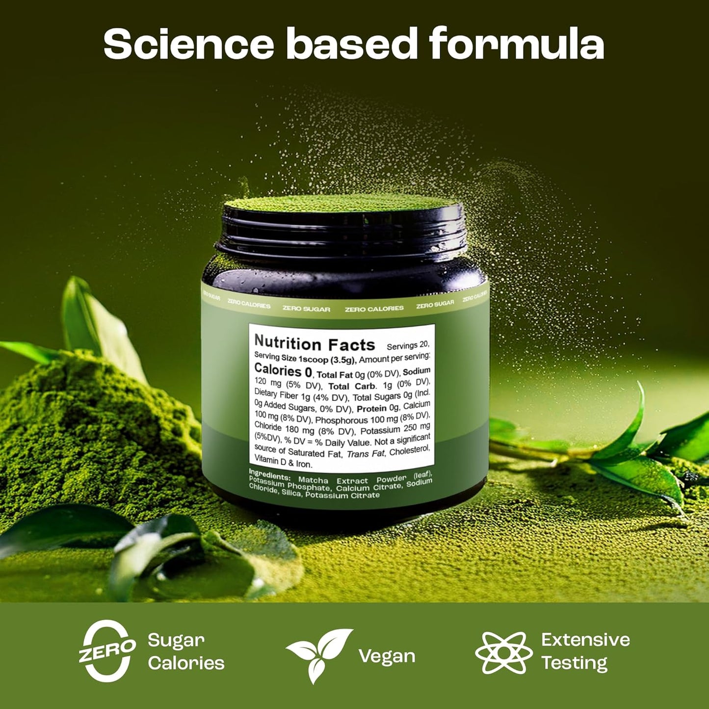 Lemonade Electrolyte Powder & Unsweetened Matcha Green Tea Bundle - 90 Servings Electrolytes, 20 Servings Matcha