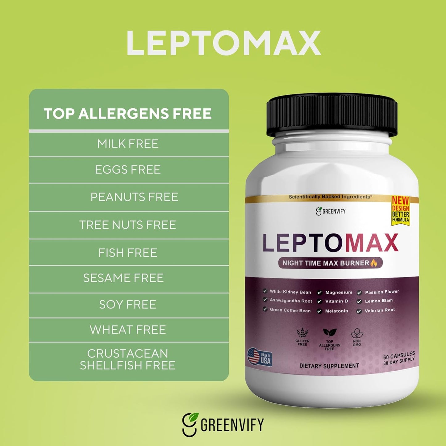LeptoMax Burner: Powerful Anabolic Recovery & Natural Sleep Aid with Magnesium & Ashwagandha
