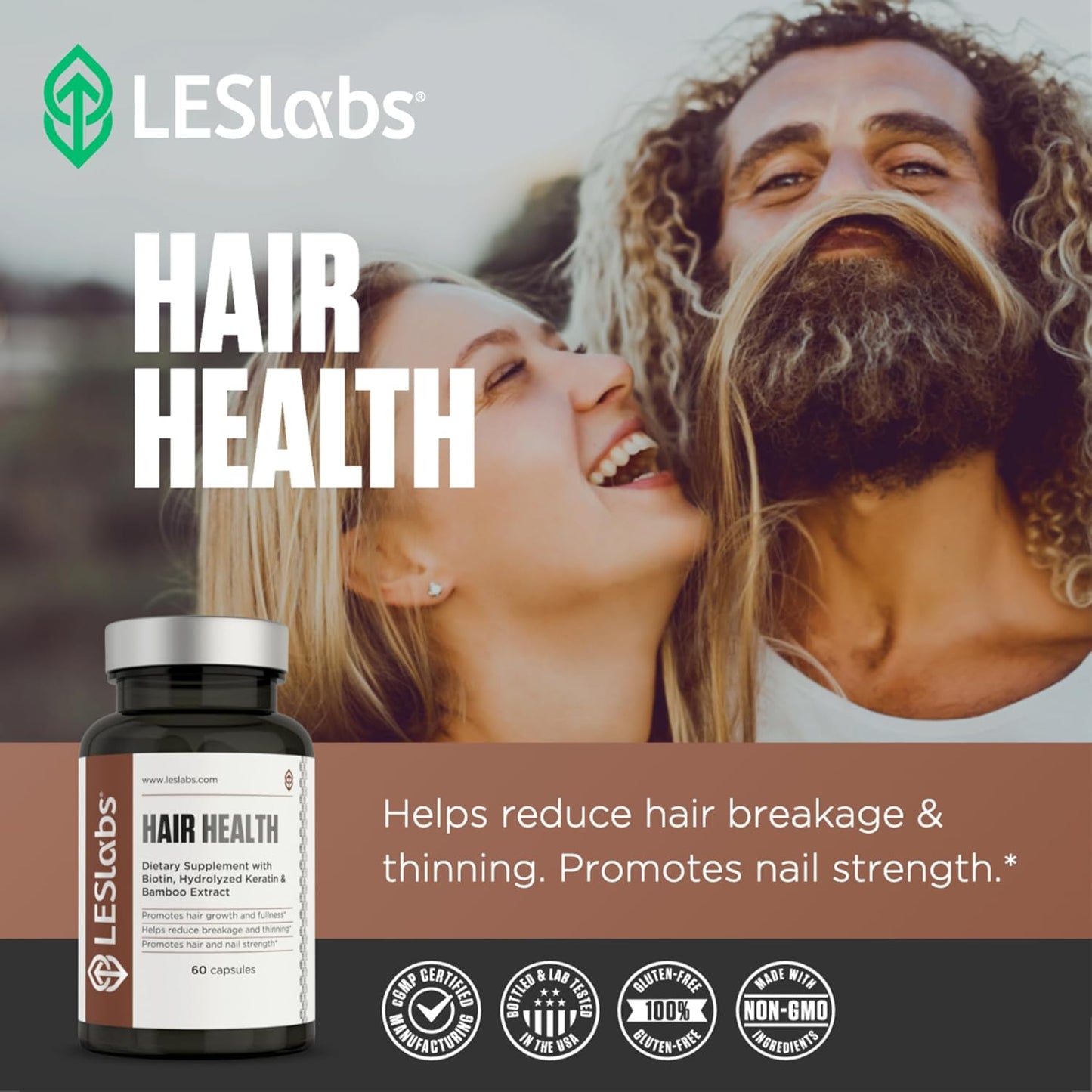 LES Labs Mature Male Bundle - Support Healthy Male Hormone Levels, Endurance, and Hair Health
