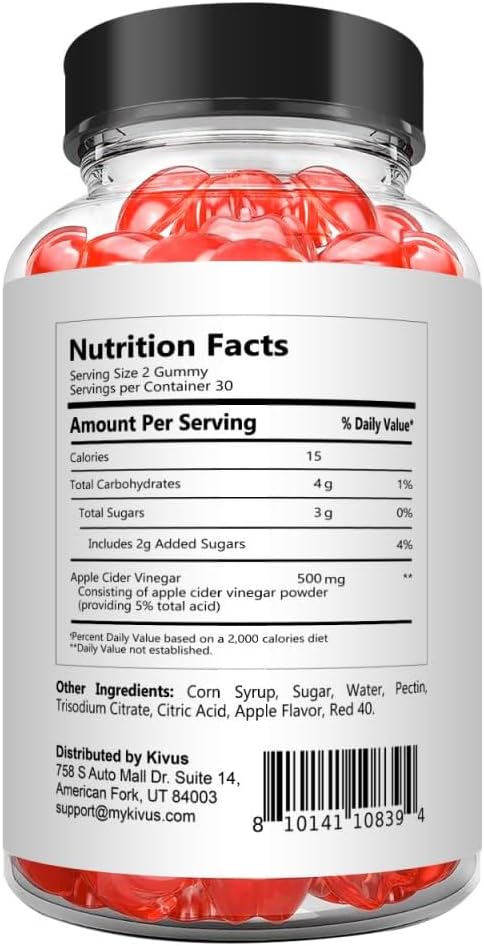 Let's Keto Apple Cider Vinegar Gummies - 60 Gummies, Single Pack