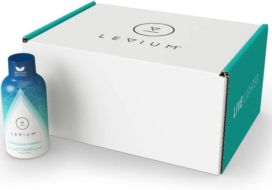 Levium Stress Relief Liquid Shots, 12 Count Sample - Natural Mood Boosting Vitamin Supplement