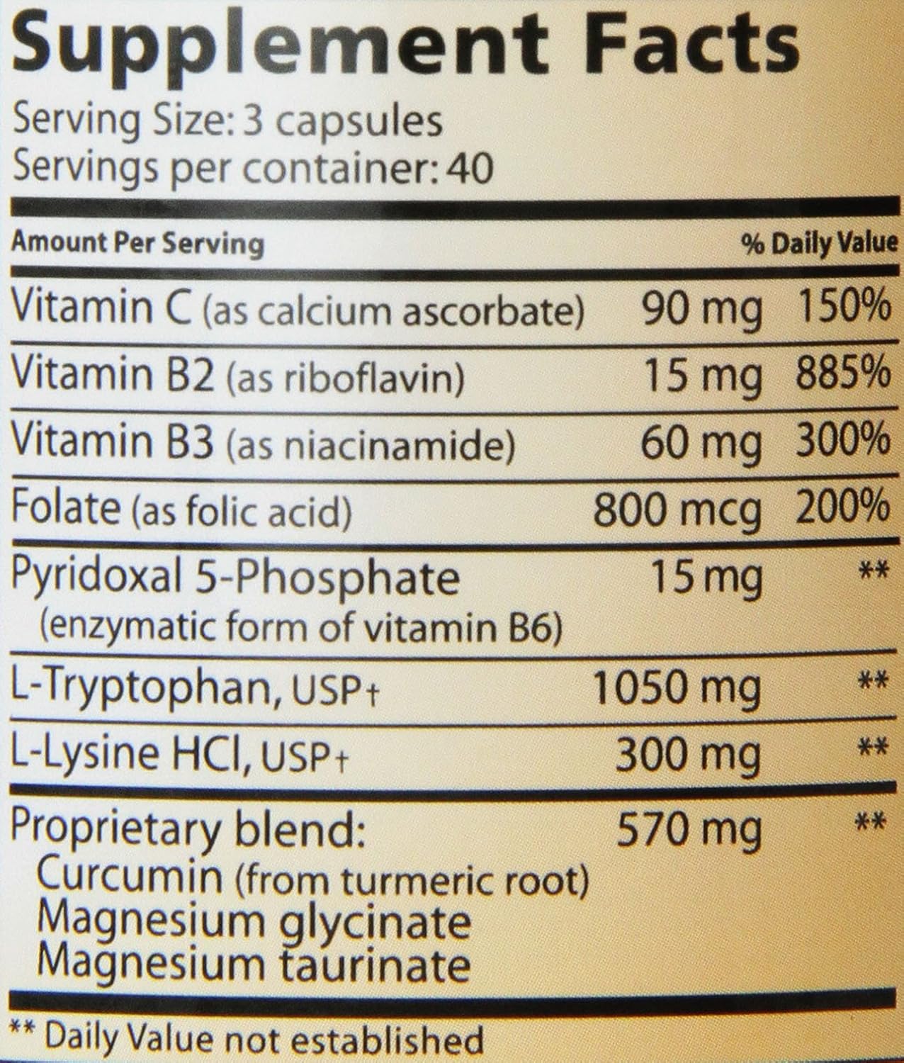 Lidtke Technologies L-Tryptophan Complete Capsules - 120 Count - Natural Sleep Aid and Mood Support Supplement