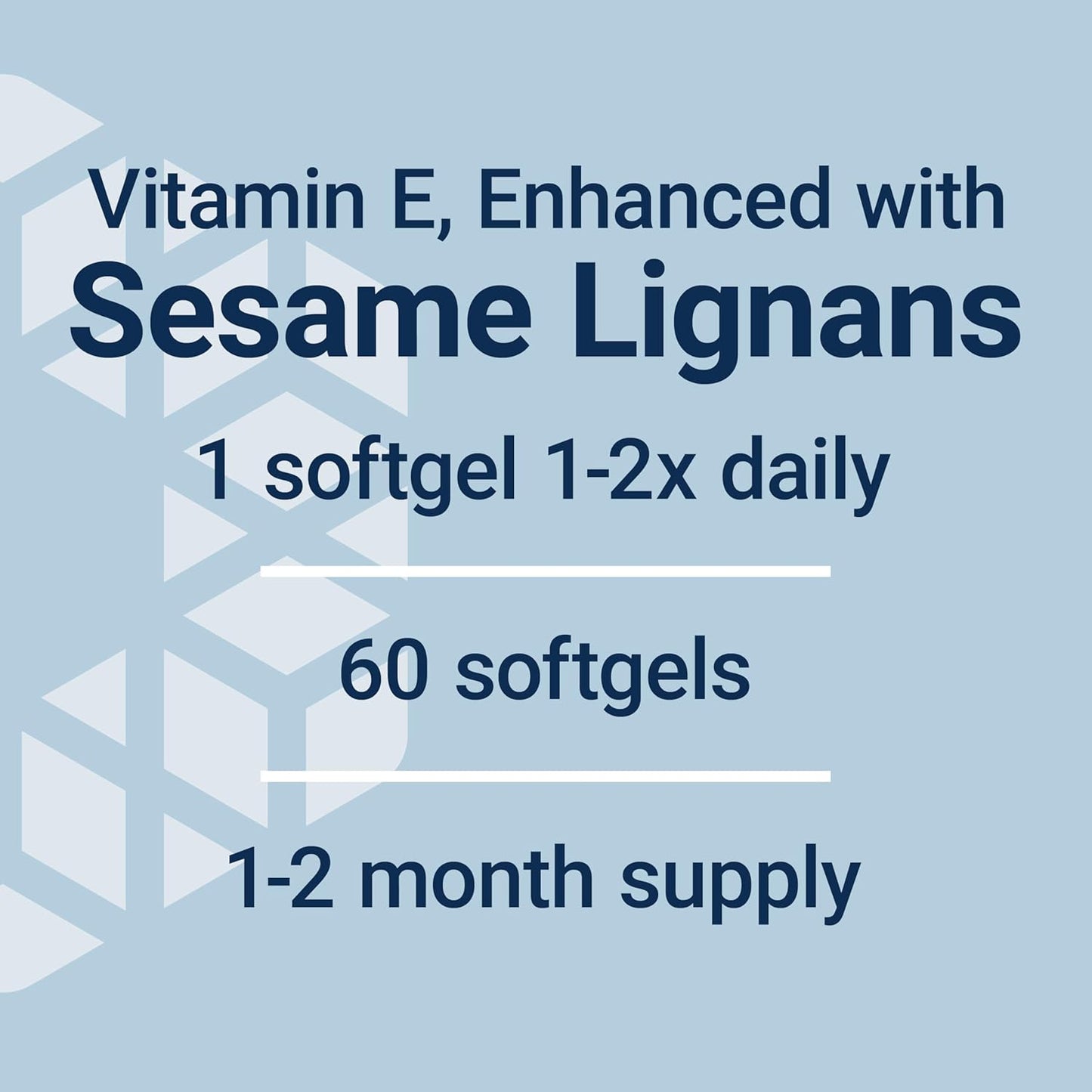 Life Extension Gamma E Mixed Tocopherols Softgels with Sesame Lignans for Healthy Aging, Non-GMO, Gluten-Free - 60 Count