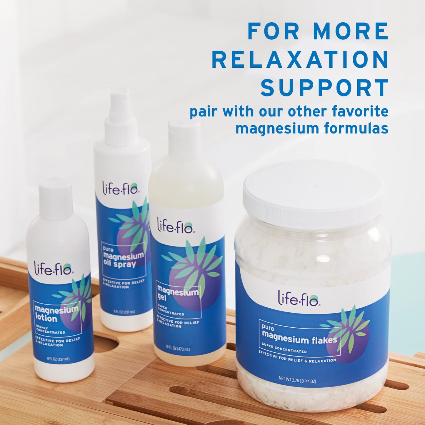 Life-flo Magnesium Gel - Pure Magnesium Chloride from Ancient Zechstein Seabed - Soothing Relief for Muscles and Joints - 16oz, 60-Day Guarantee