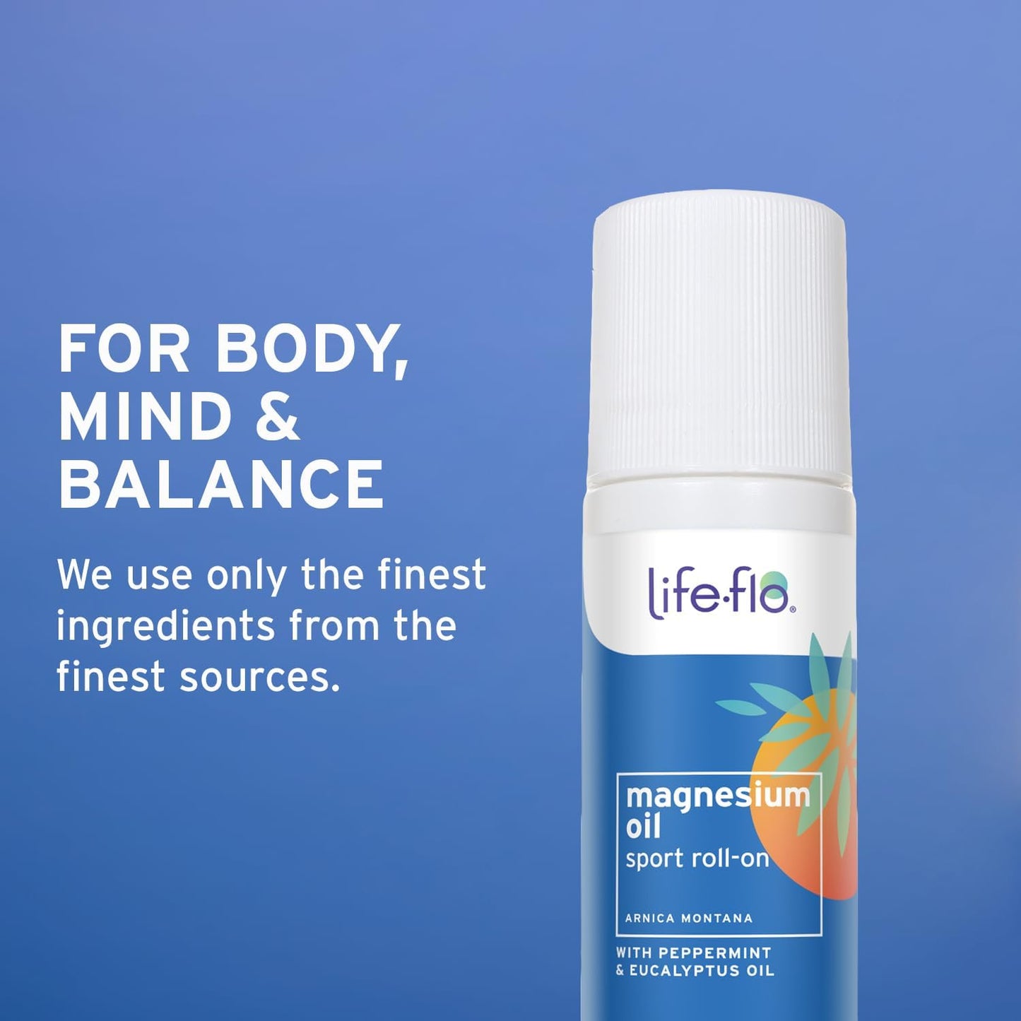 Life-Flo Magnesium Oil Sport Roll-On for Muscle Recovery | 3oz