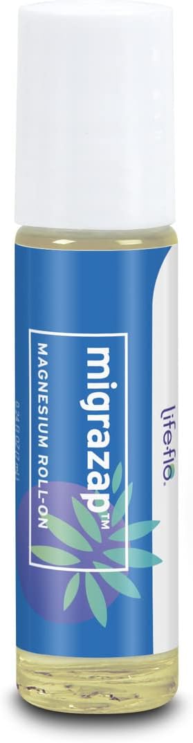 Life-flo Migrazap Magnesium Roll On - Natural Headache Relief, 0.24 fl oz