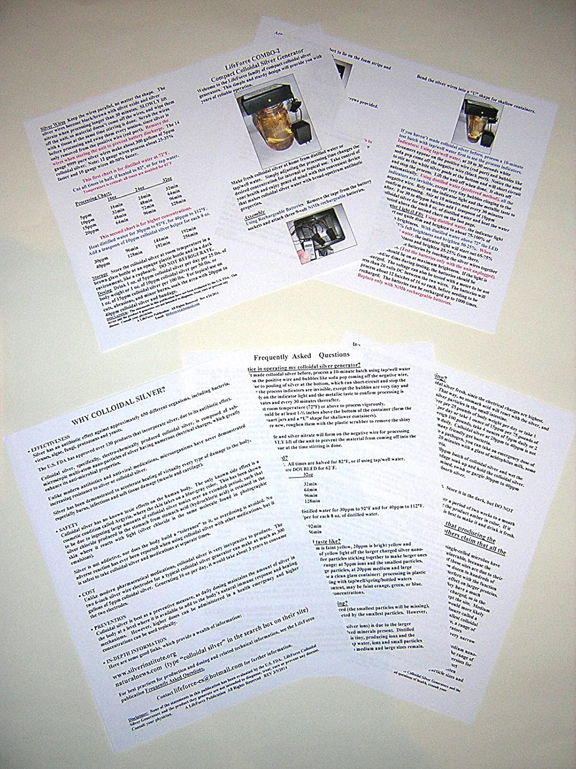 LifeForce Devices Compact Combo-2 Colloidal Silver Generator with 14 Gauge Silver Wires - Basic Package