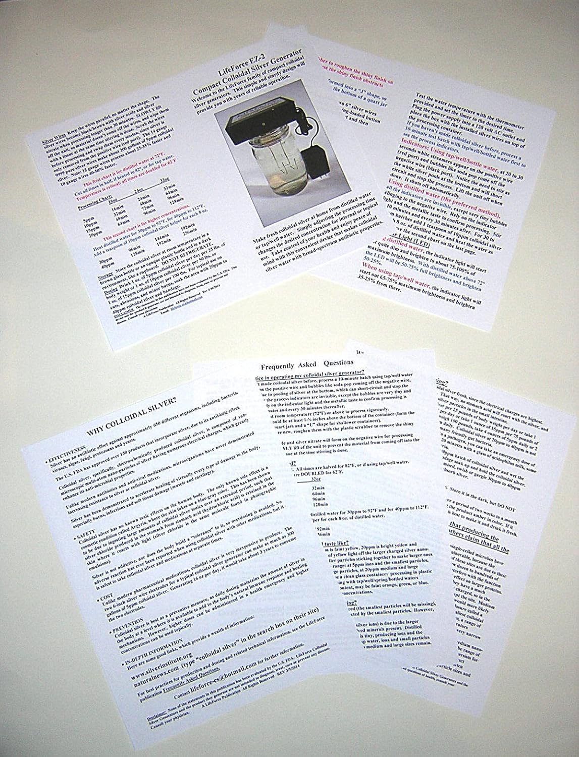 LifeForce Devices Compact EZ-2 Barebones Colloidal Silver Generator Kit with 14 Gauge Wires