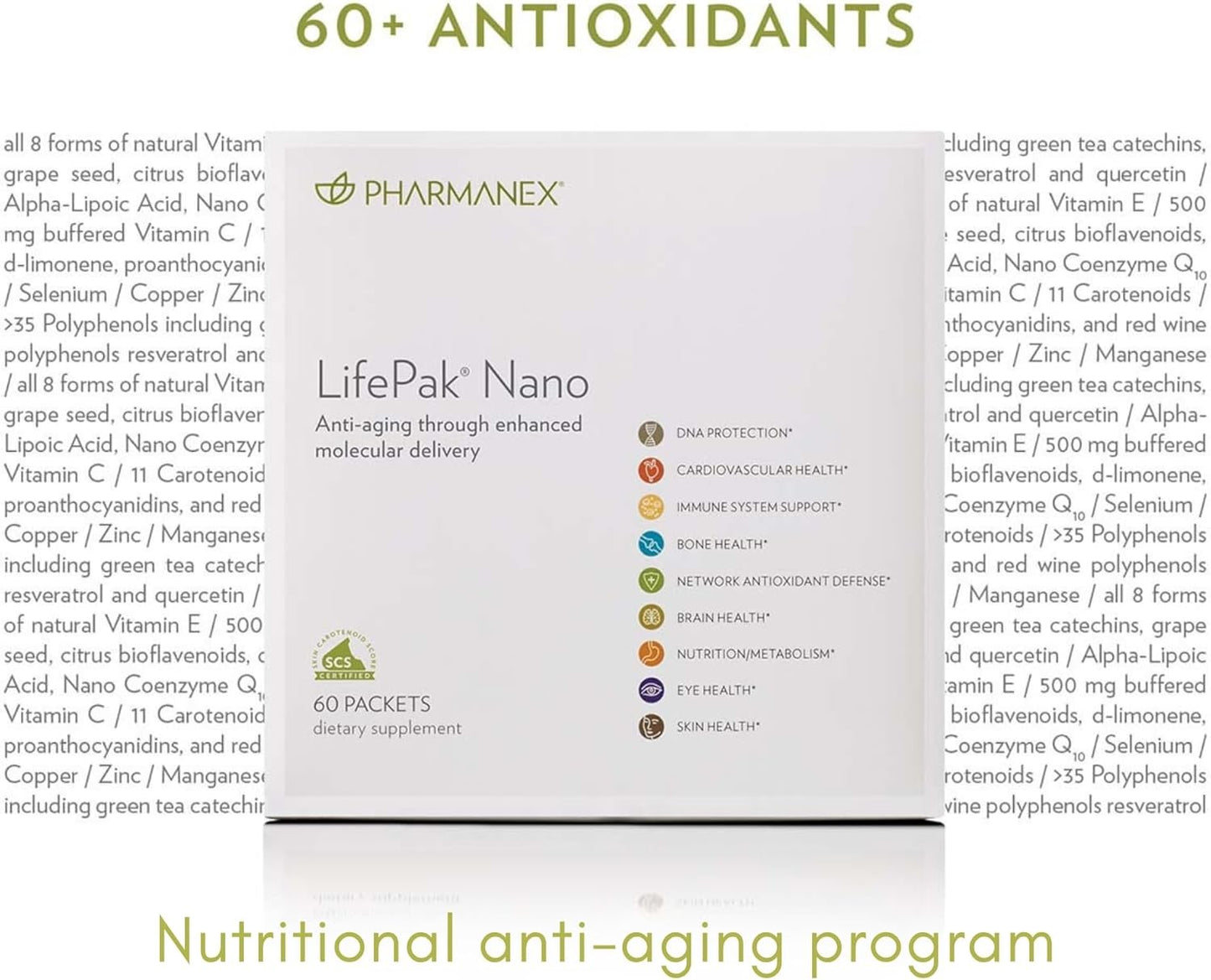 LifePak Nano by Nu Skin Pharmanex: Advanced Nutritional Support with Nanotechnology, Vitamins, and Antioxidants for Enhanced Health Benefits