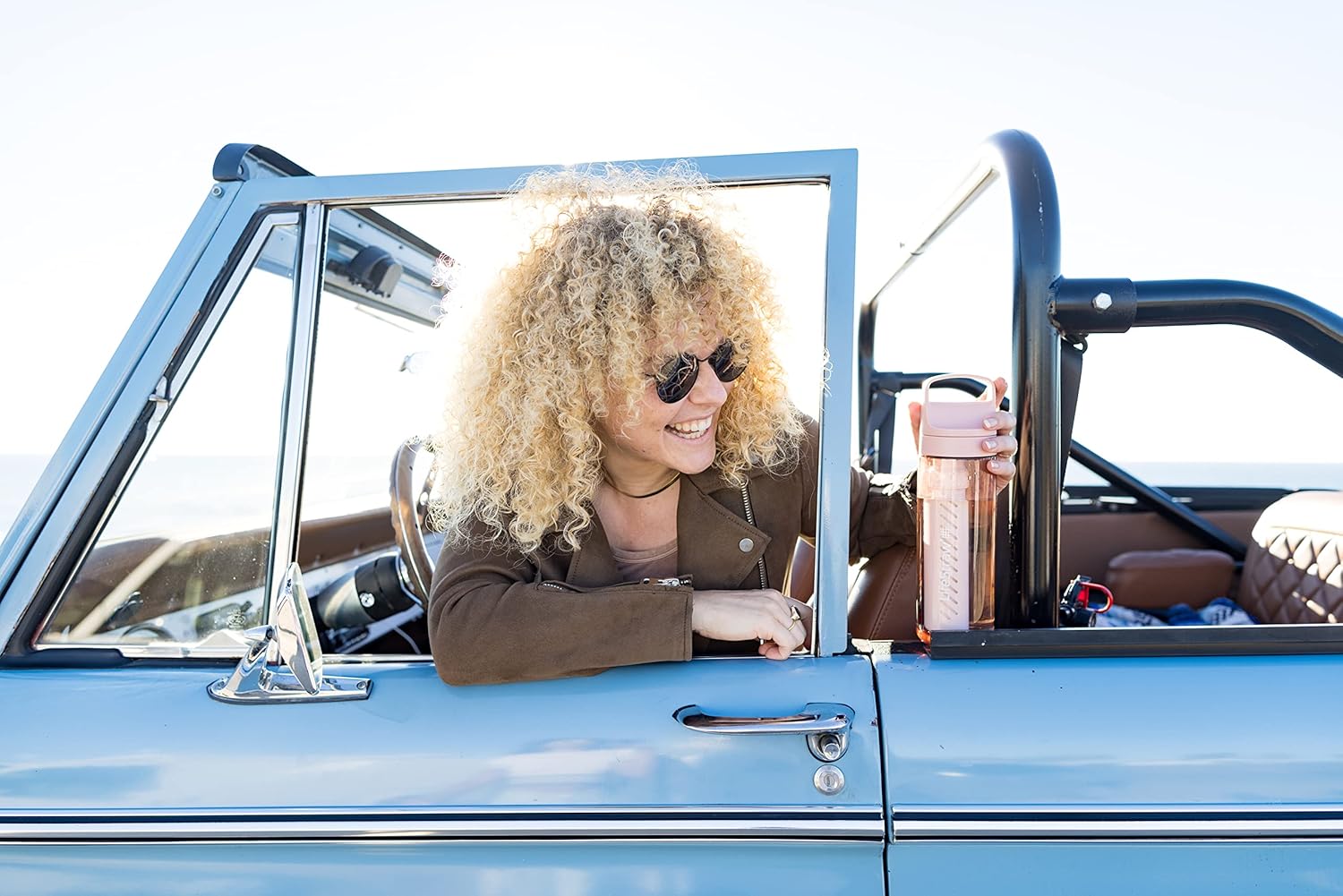 LifeStraw Go Series 22oz Laguna Teal Water Filter Bottle - BPA-Free, Eliminates Bacteria, Parasites, and Microplastics, Enhances Taste for Travel and Daily Use