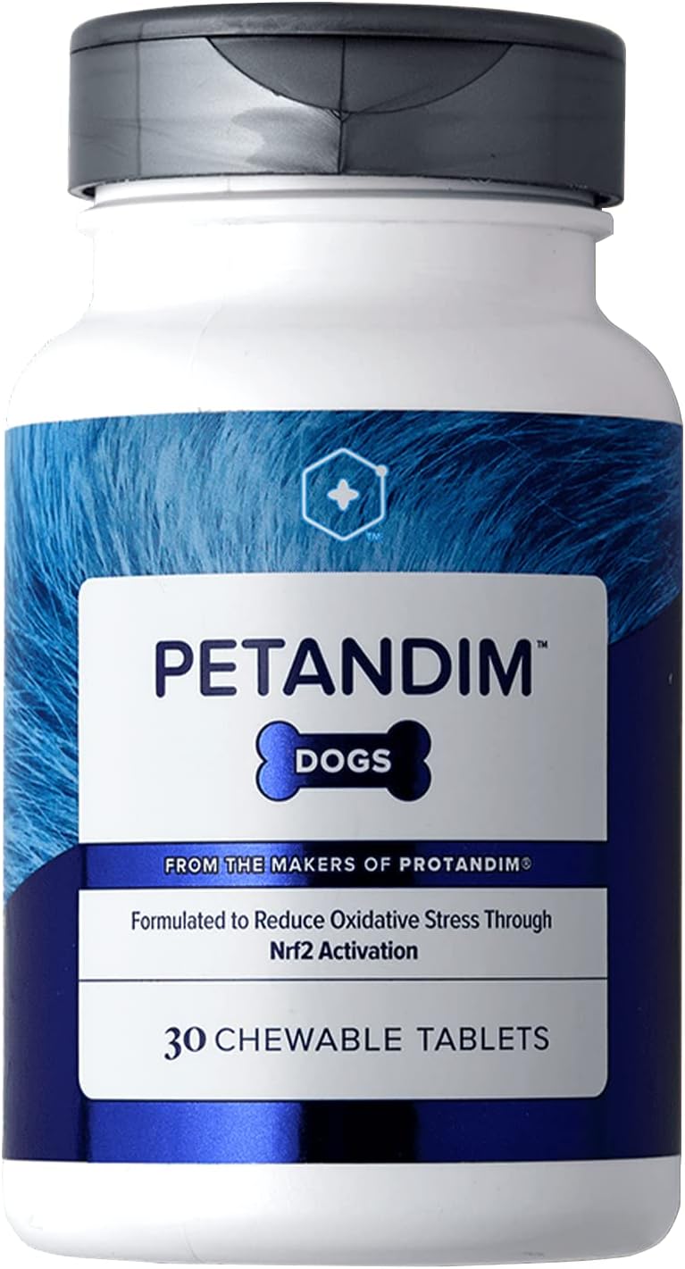 LifeVantage Petandim Dog Vitamins - Chewable Tablets for Joint, Skin, Coat - Bacon, Chicken, Liver Flavored - Reduce Oxidative Stress