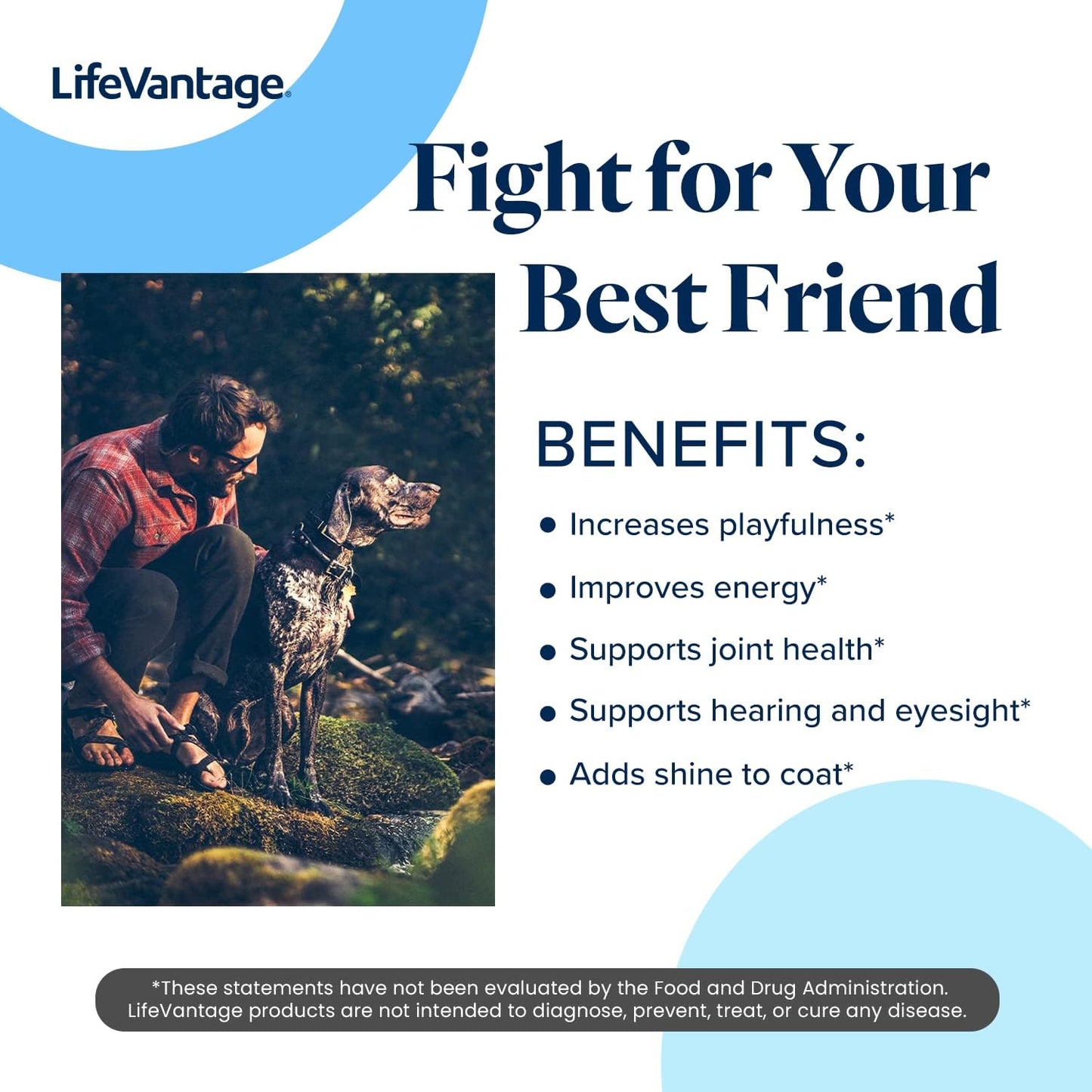 LifeVantage Petandim Dog Vitamins - Chewable Tablets for Joint, Skin, Coat - Bacon, Chicken, Liver Flavored - Reduce Oxidative Stress