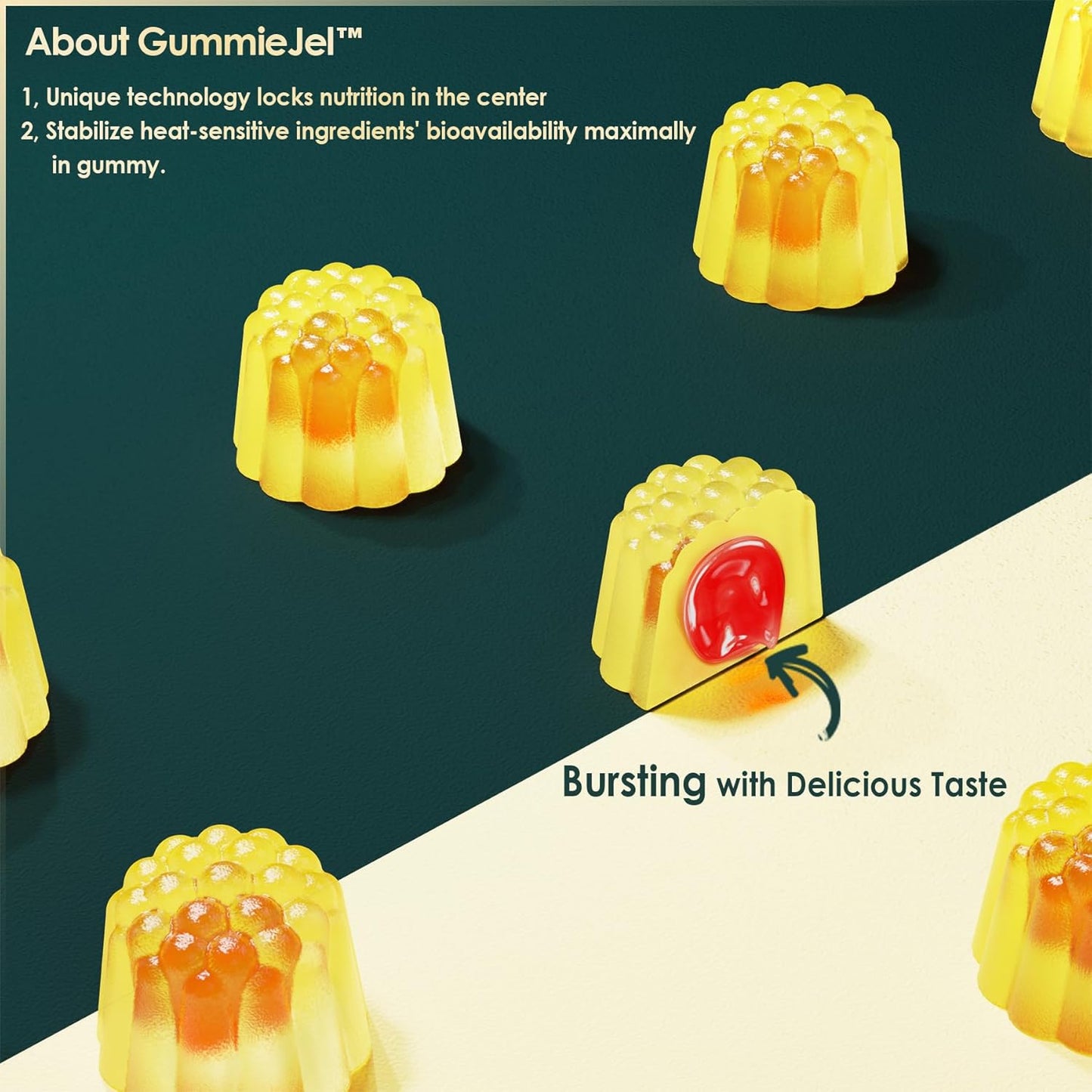 LILICARE Berberine Liposomal Gummies 500mg with Ceylon Cinnamon for Balanced Metabolism - Vegan, Sugar Free, High Absorption - 60 Count