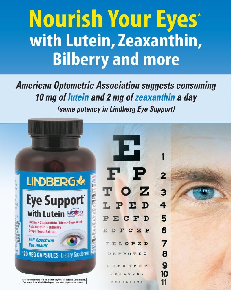 Lindberg Lutein Eye Support Capsules - 30 Count