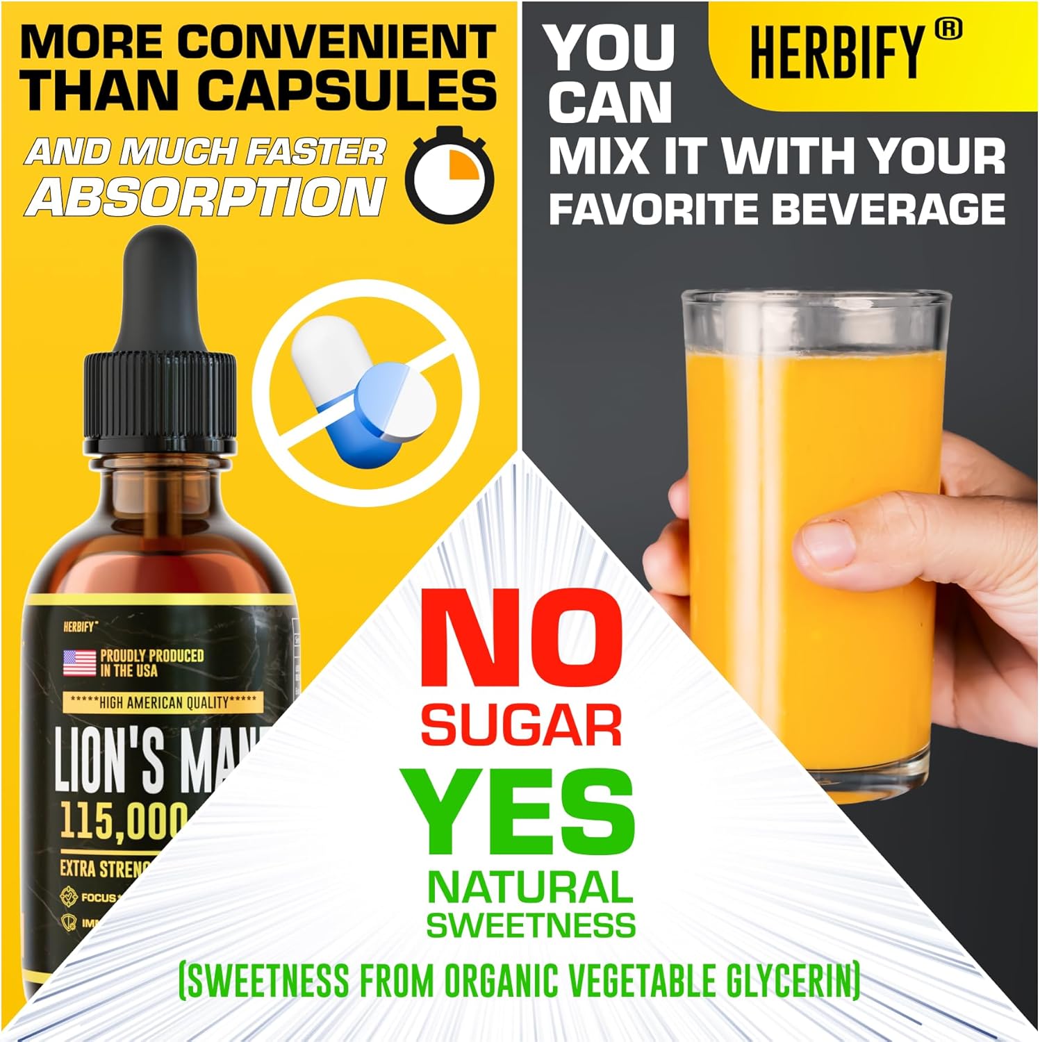 Lions Mane Drops & Cilantro Tincture Bundle - Boost Brain Function & Detoxify Body