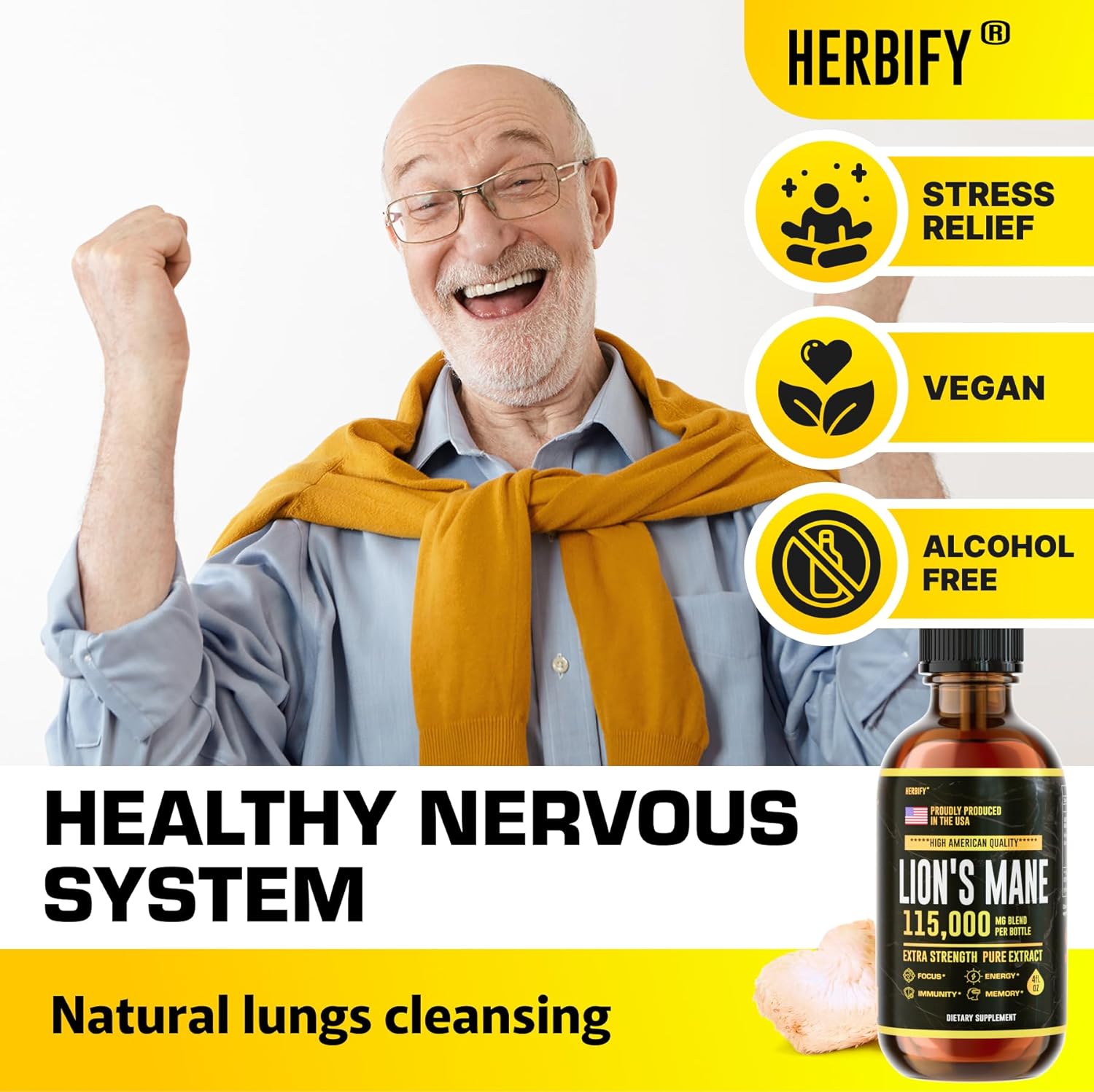 Lions Mane Drops & Cilantro Tincture Bundle - Boost Brain Function & Detoxify Body