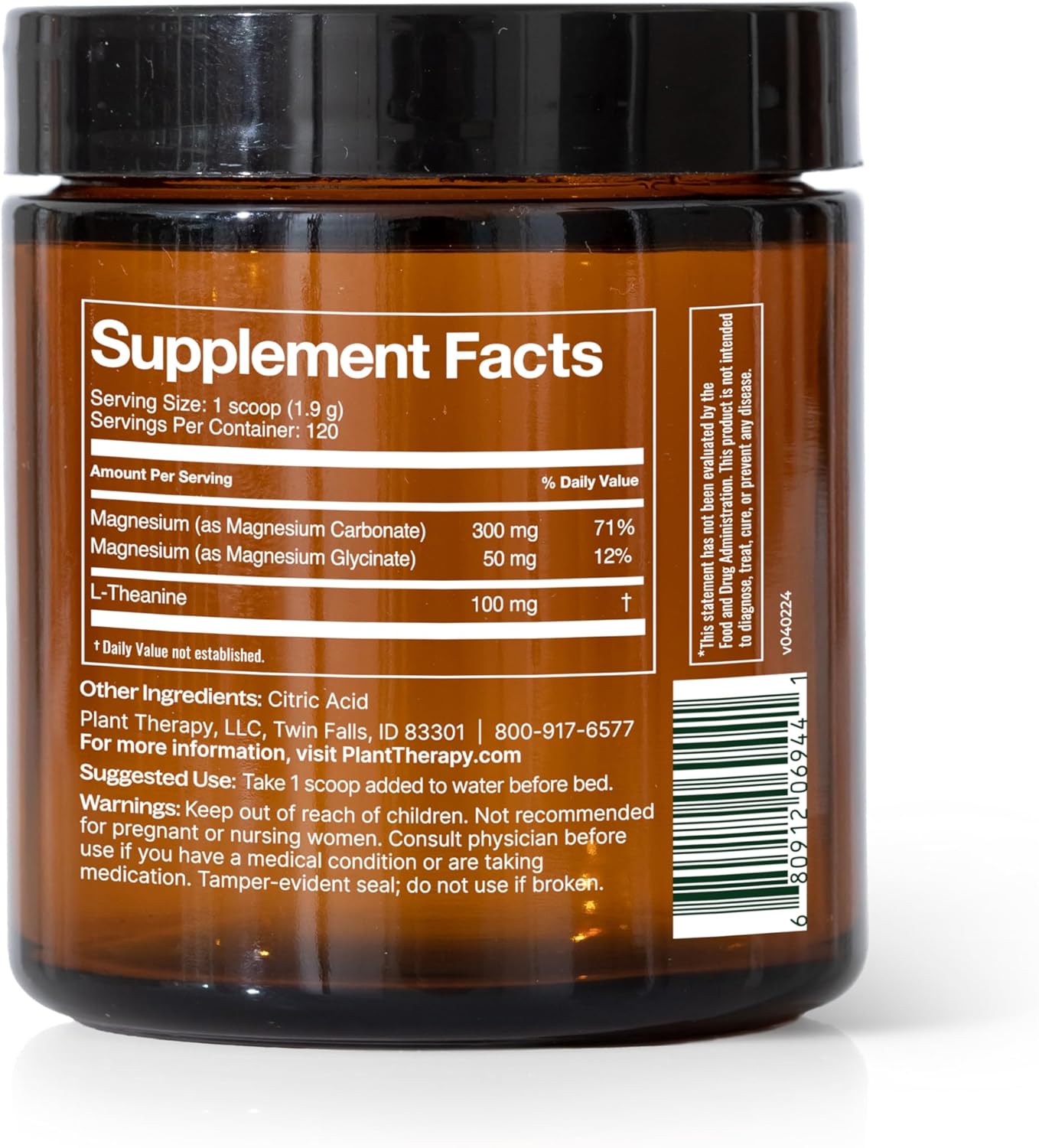 Lion's Mane Herbal Supplement Capsules with Rest & Restore Magnesium Powder for Natural Wellness