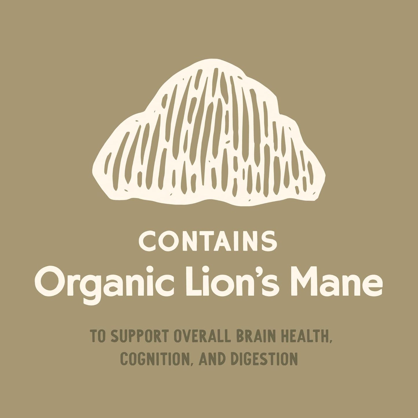 Lion's Mane Mushroom Mycelium Powder with Dog Probiotics for Brain and Digestive Health, 90 Servings