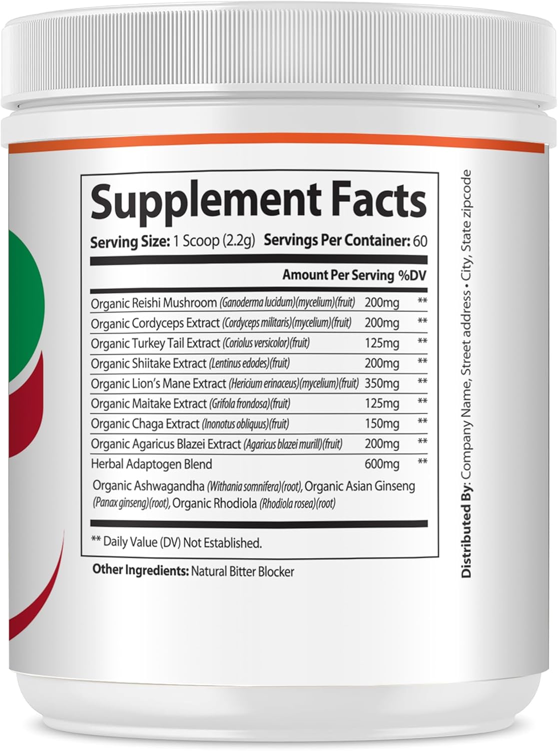 Lions Mane Mushroom Powder Complex for Brain Health, Focus, Energy & Memory - Nootropic Brain Support Supplement for Adults, Men & Women - 60 Day Supply