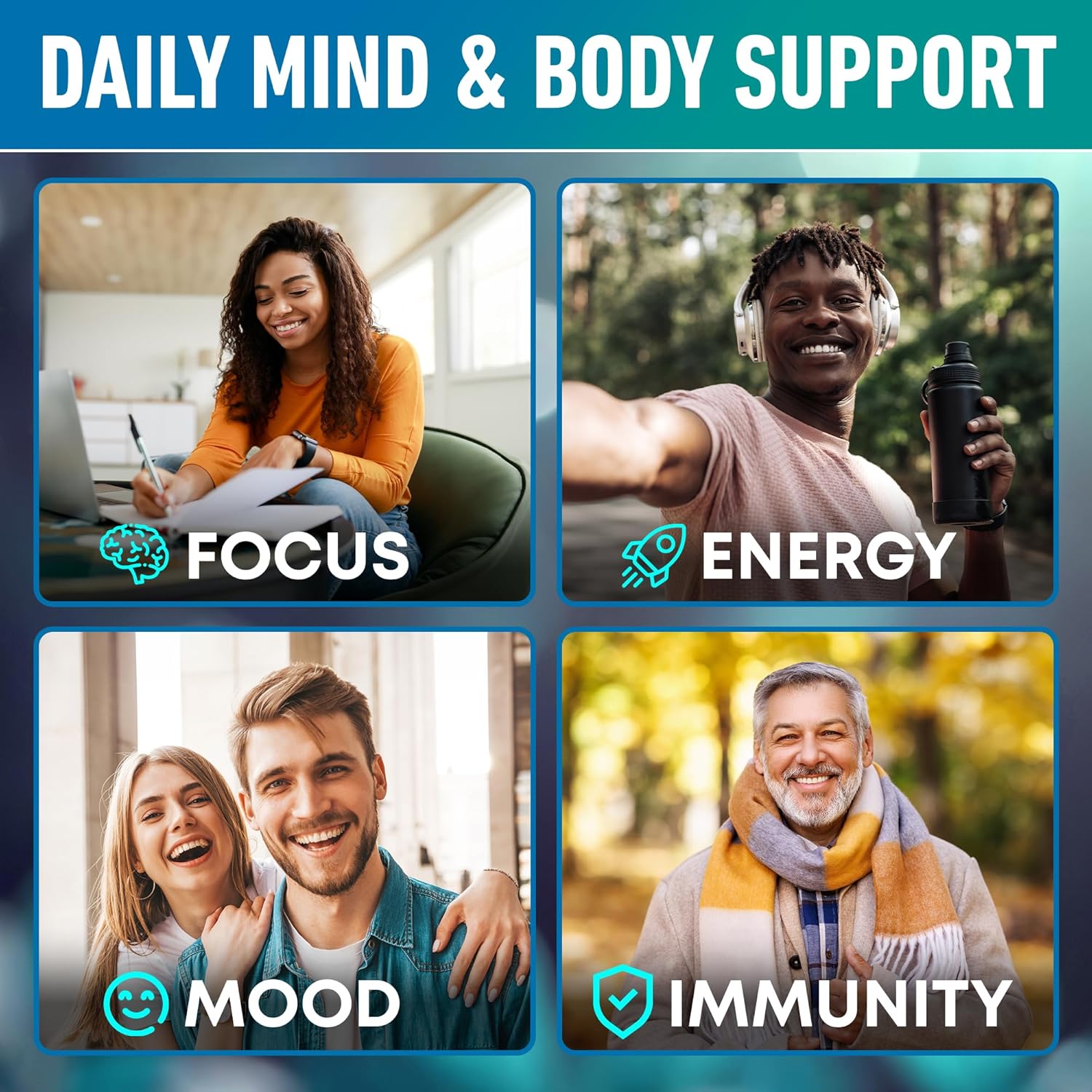 Lions Mane Mushroom Supplement Capsules 1000MG - Memory, Energy, Focus - Lion Mane Mushroom Extract - 120 Capsules