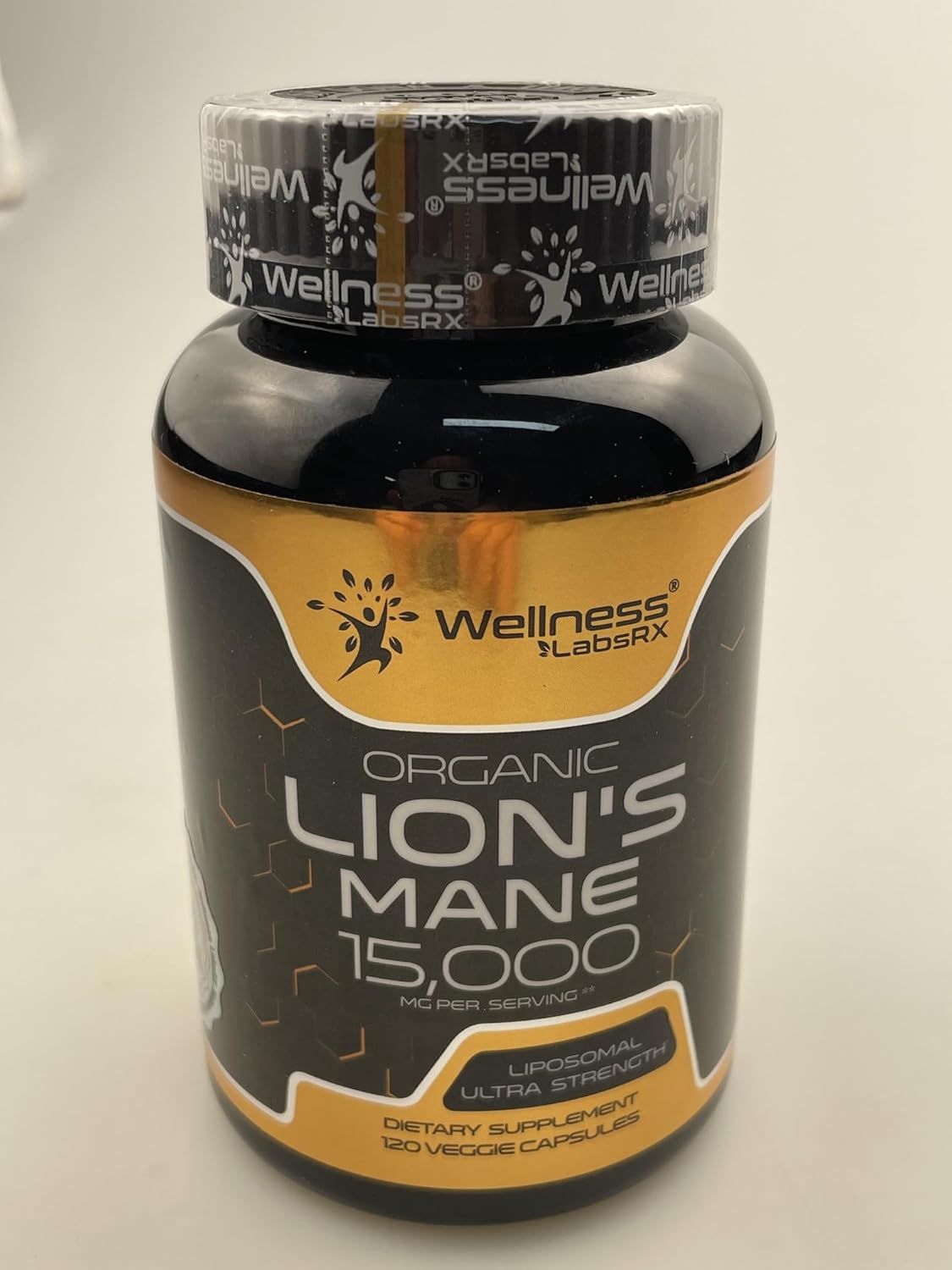 Lions Mane Supplement Capsules by WELLNESS LABSRX - Boost Your Wellness with Natural Ingredients