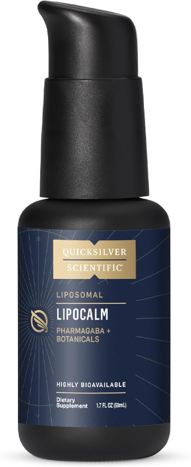 LipoCalm - Liposomal GABA Relaxation Support Supplement with Chamomile, Passionflower, and Skullcap for Peaceful Sleep and Mind Calm (1.7oz / 50ml)
