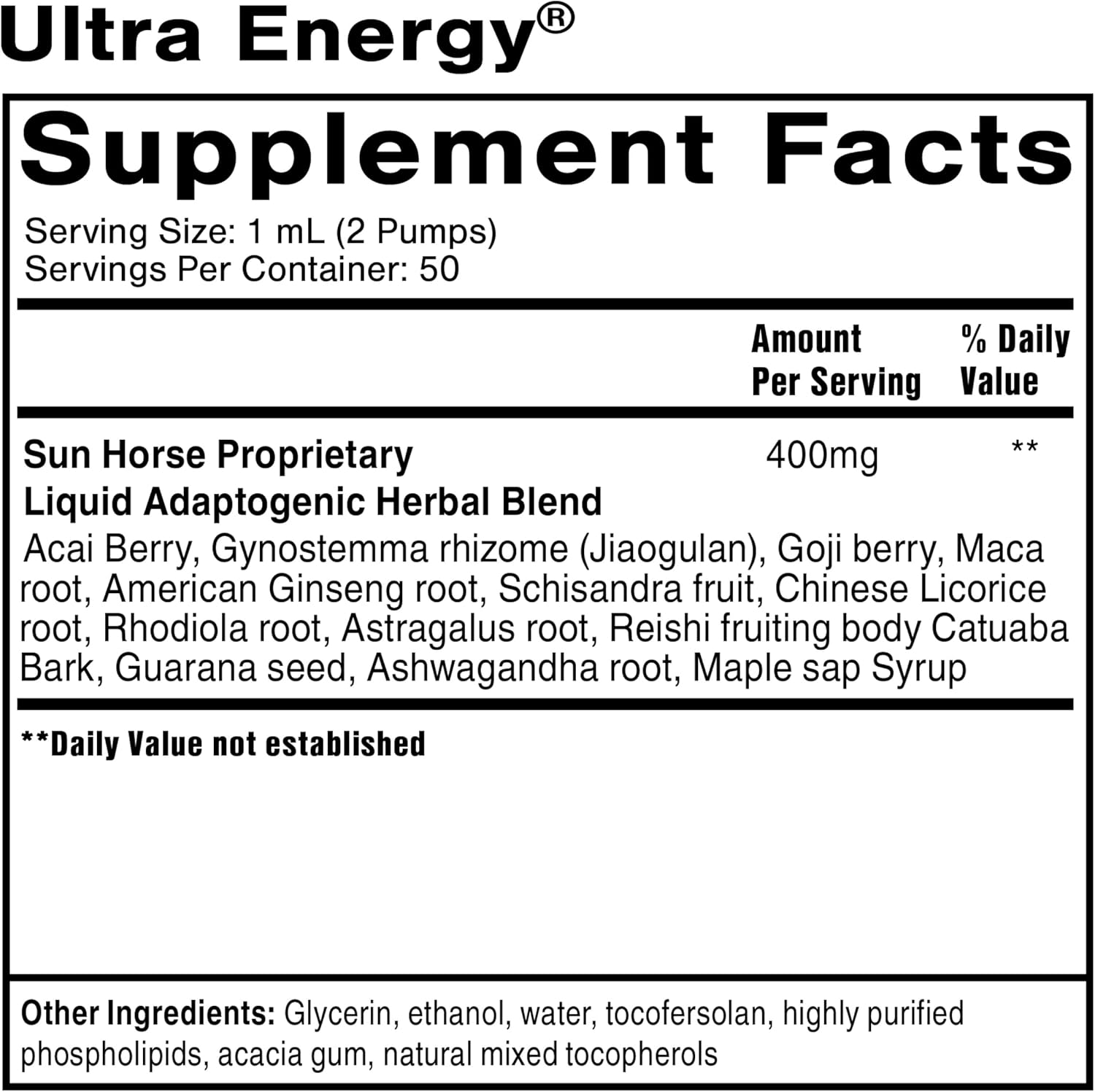 Liposomal Adaptogenic Adrenal Energy Supplement with Rhodiola & Ashwagandha (1.7 fl oz)