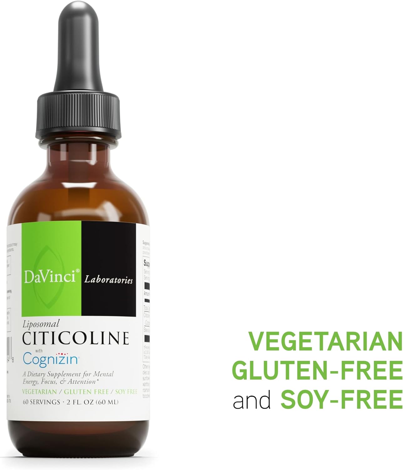 Liposomal Citicoline Supplement - 60 Servings - 2 Fl Oz - DAVINCI Laboratories