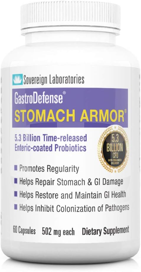 Liposomal Colostrum-LD Enhanced Probiotic for Gut Health - GastroDefense Stomach Armor for Adults, Shelf Stable Formula