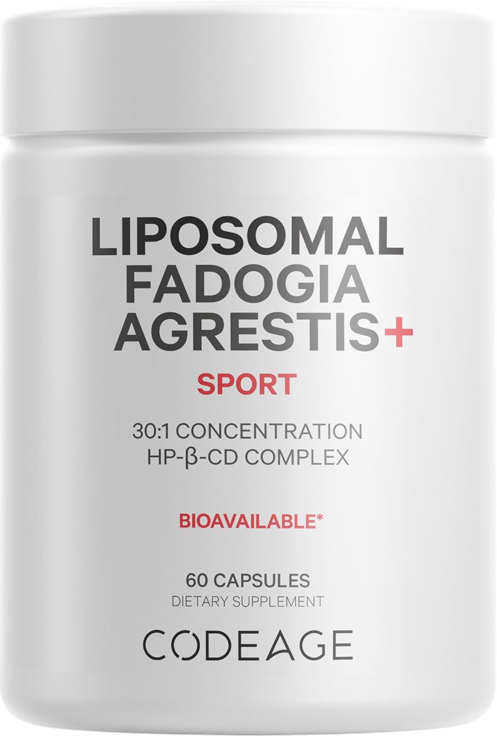 Liposomal Fadogia Agrestis 600mg Supplement with Vitamin D3, Zinc, Fenugreek, and BioPerine - 2-Month Supply - Non-GMO - 60 Capsules