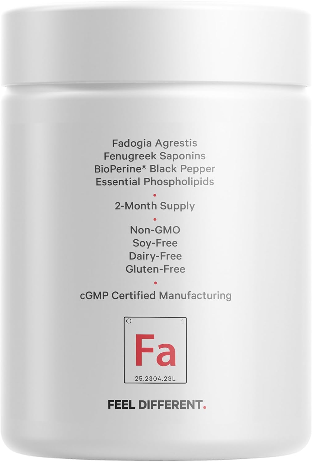 Liposomal Fadogia Agrestis 600mg Supplement with Vitamin D3, Zinc, Fenugreek, and BioPerine - 2-Month Supply - Non-GMO - 60 Capsules