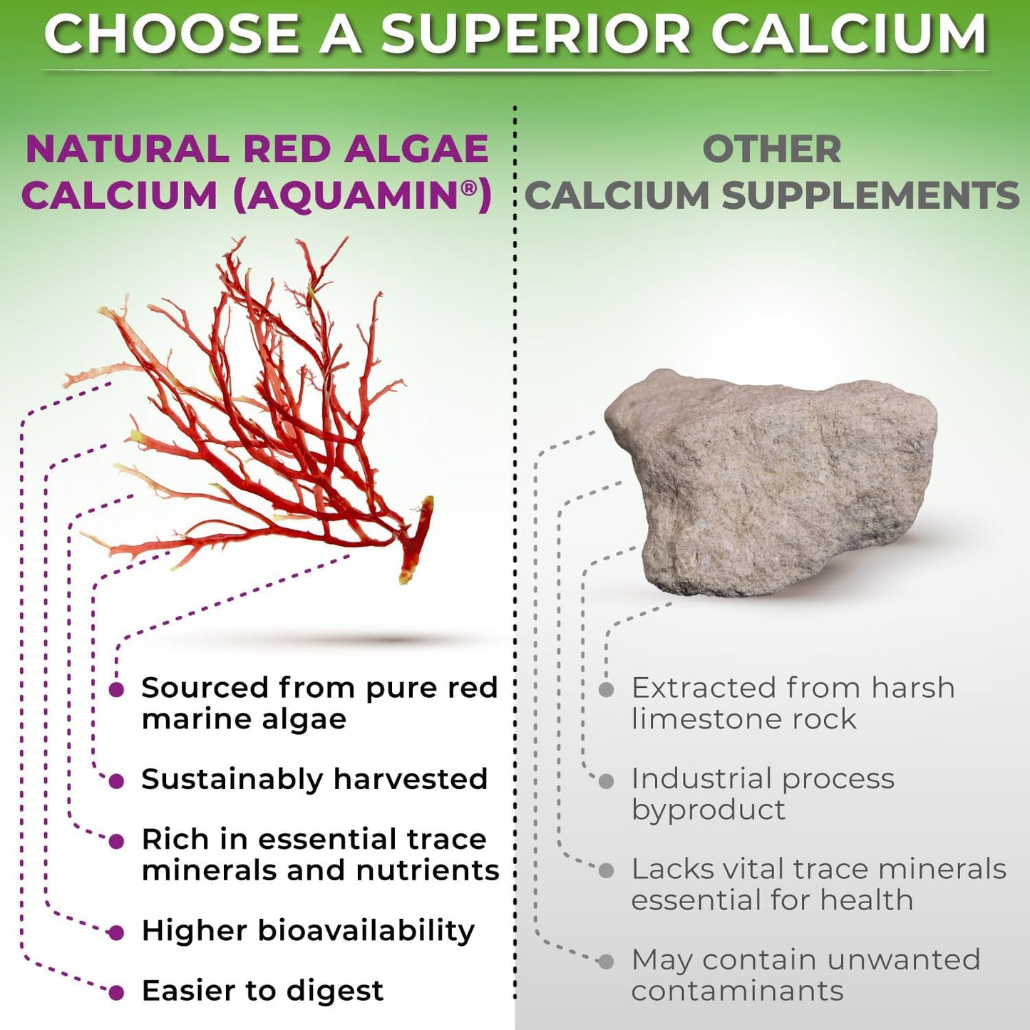 Liposomal Glutathione 500mg & Plant-Based Calcium Bundle for Antioxidant Support and Bone Health