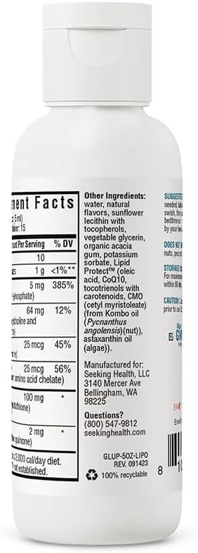 Liposomal Glutathione Plus: Promotes Healthy Aging, Physical Activity, Antioxidant, Immune & Liver Health - 3 oz