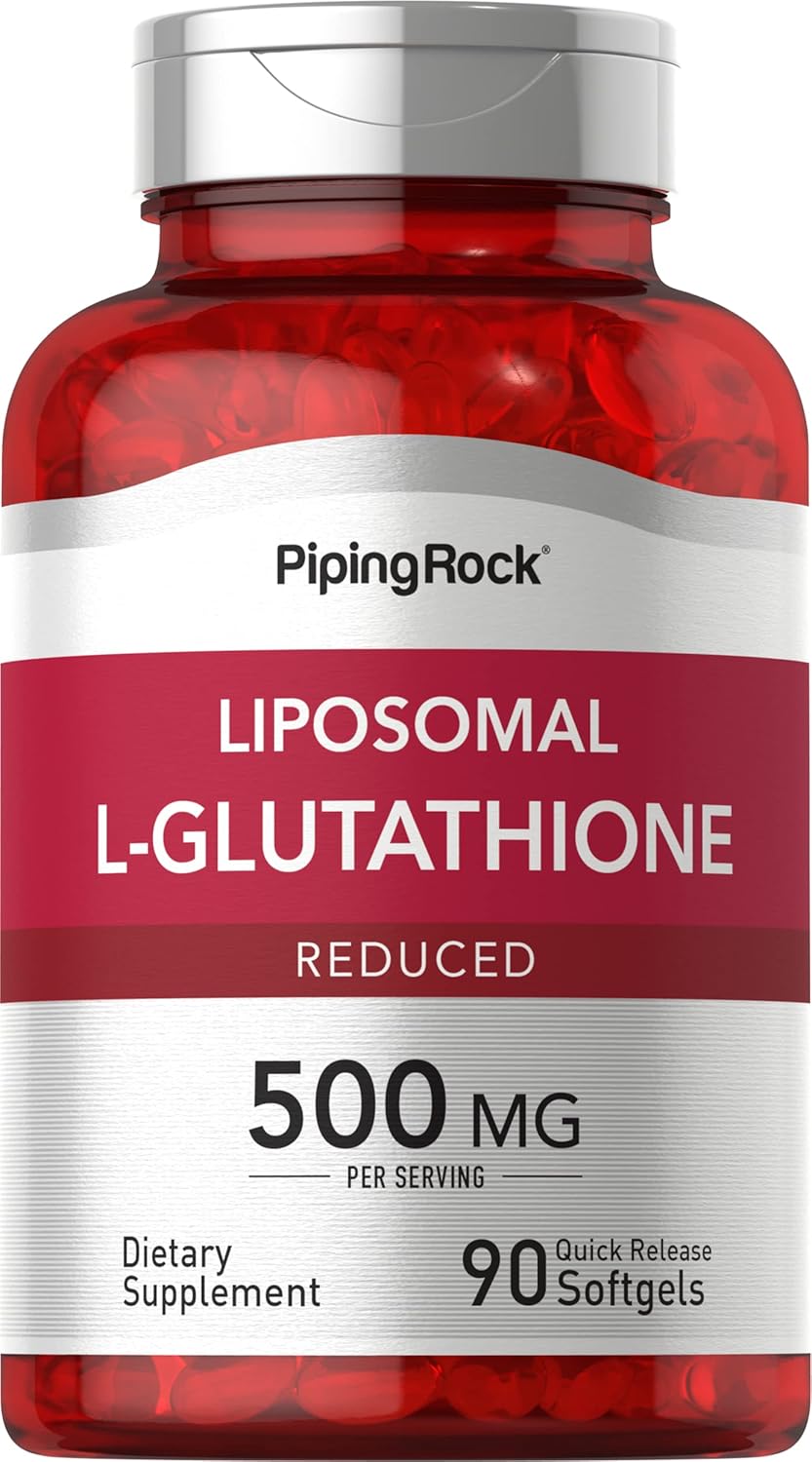 Liposomal Glutathione Softgels 500mg | 90 Count | Reduced Supplement | Non-GMO, Gluten Free