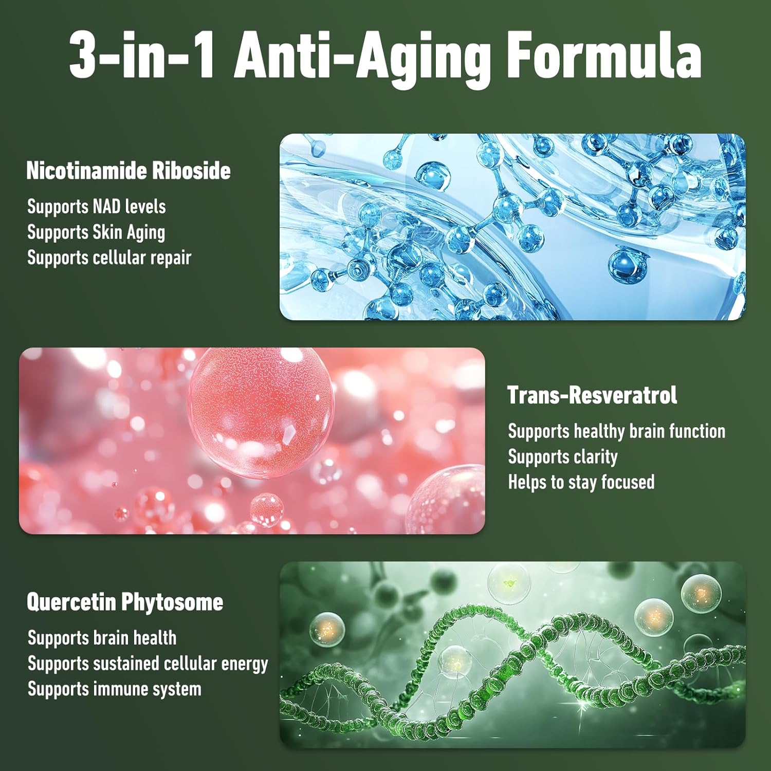 Liposomal Nicotinamide Riboside 1800mg with Resveratrol - NAD Supplement for Anti-Aging & Energy - 160 Capsules