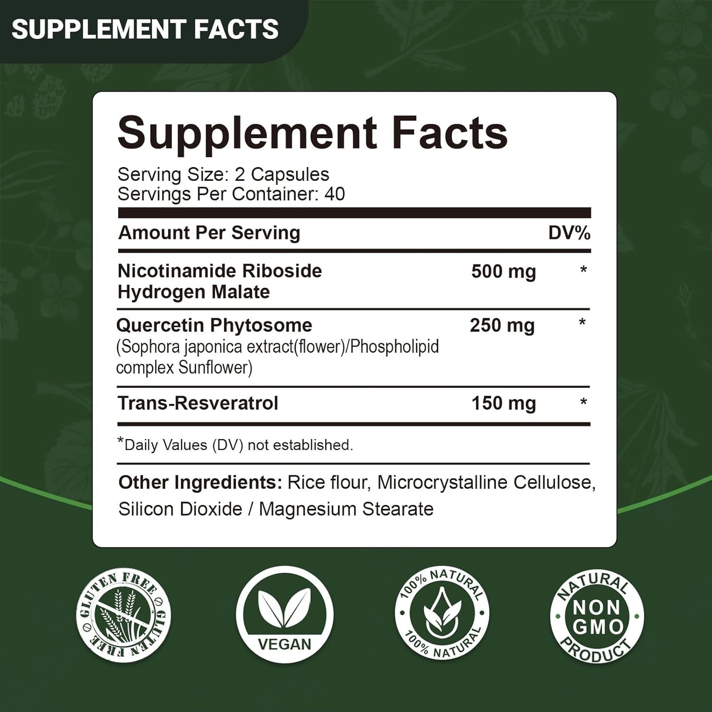Liposomal Nicotinamide Riboside 1800mg with Resveratrol - NAD Supplement for Anti-Aging & Energy - 160 Capsules