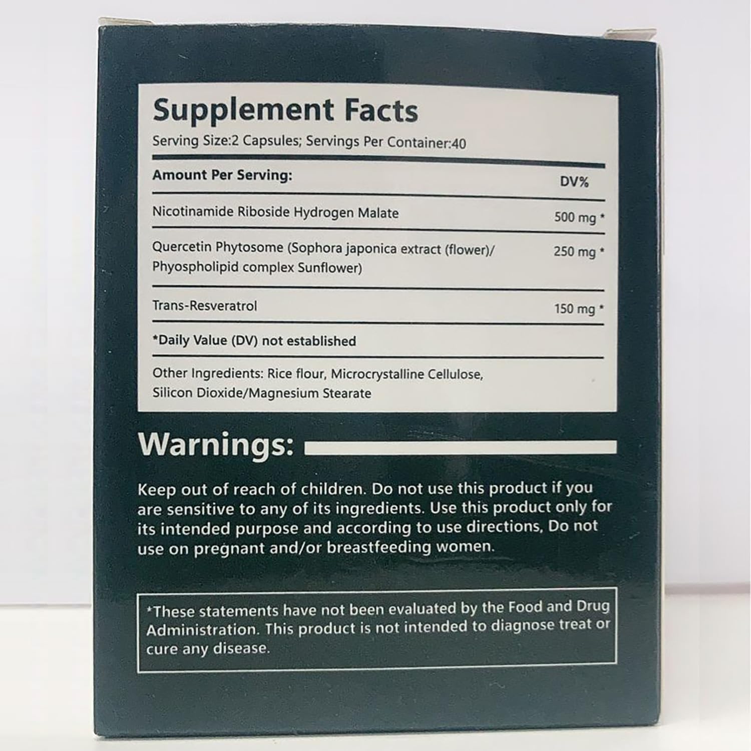 Liposomal Nicotinamide Riboside 900mg with Resveratrol & Quercetin for Vitality, Anti-Aging, Energy, Focus - 80 Capsules