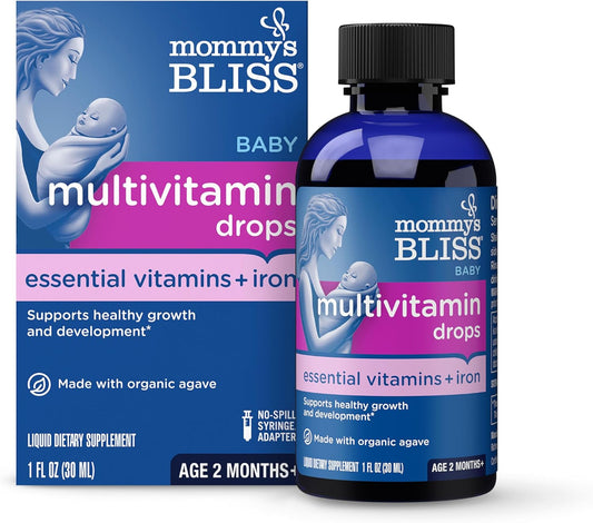 Liquid Baby Multivitamin with Iron for Immune Support & Growth, Age 2 Months+, 30 ml