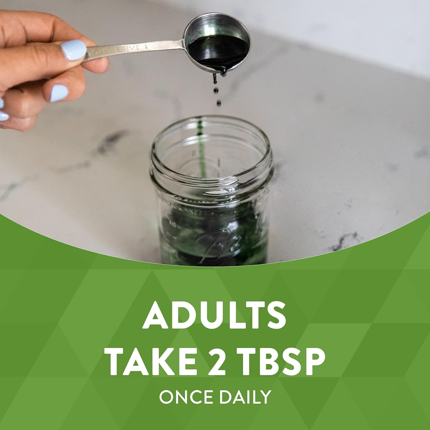 Liquid Chlorophyll by Nature's Way - Mint Flavored Internal Deodorant & Body Detox Support - 16 Fl. Oz