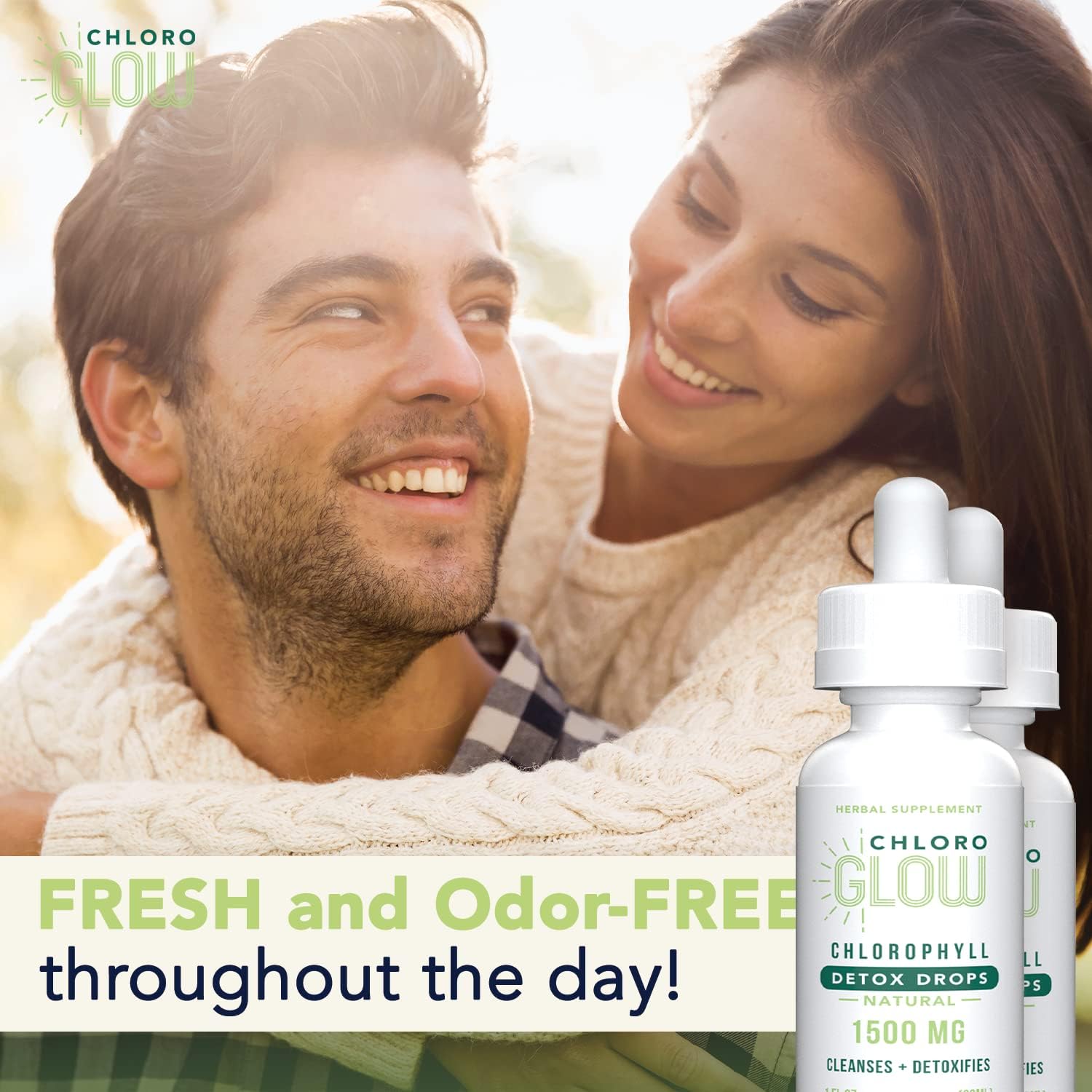 Liquid Chlorophyll Drops - Immunity Booster, Metabolism & Immune Support, Natural Detox - 2 Pack