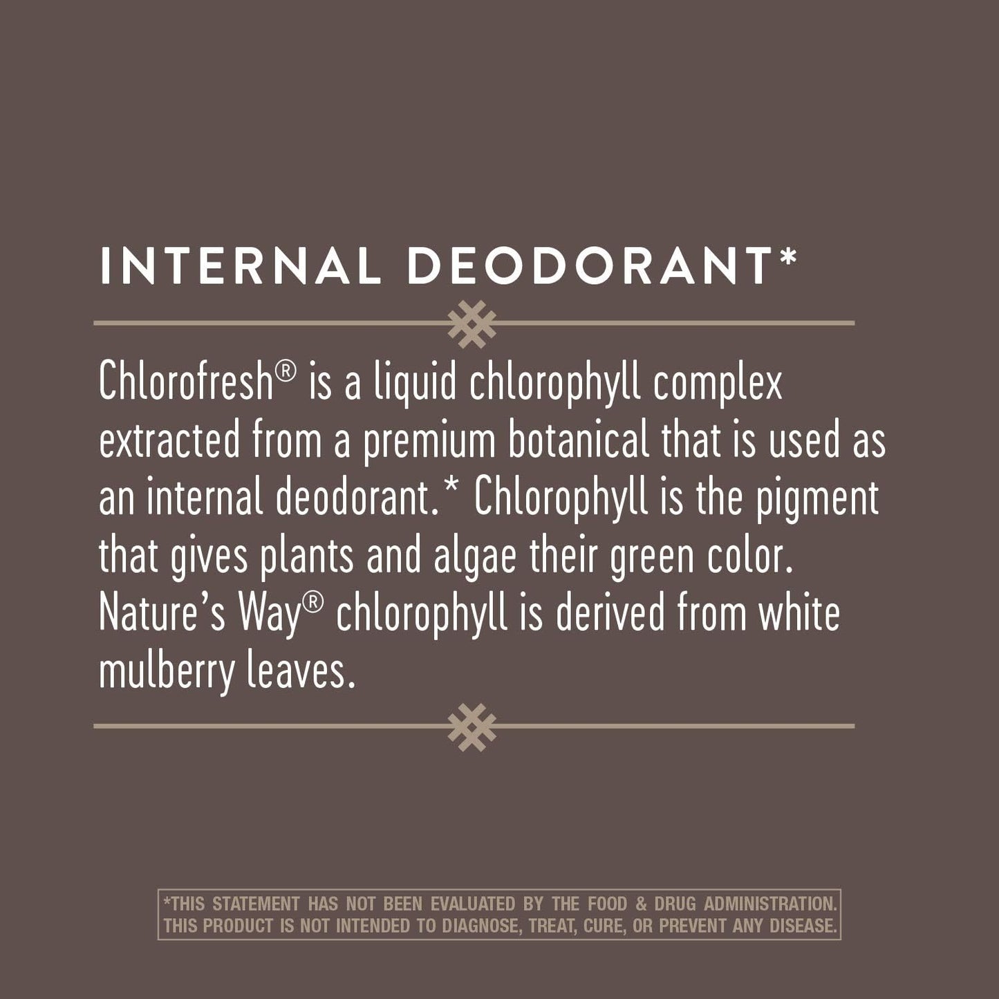 Liquid Chlorophyll Drops by Nature's Way, 2 Fl. Oz., Mint Flavored, Internal Deodorant, Supports Detox, Chlorofresh Concentrate