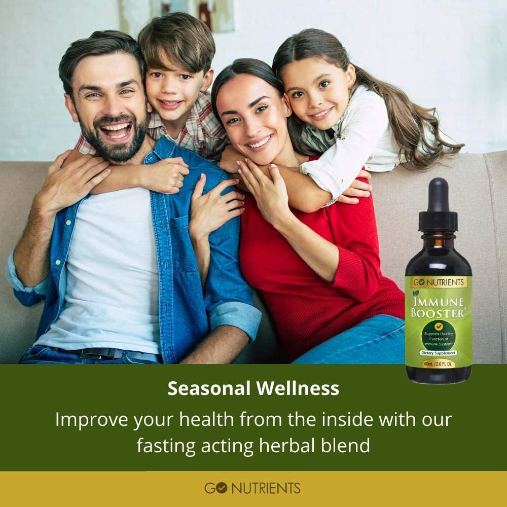 Liquid Chlorophyll Drops with Immune-Boosting Vitamins - GMO-Free, Vegan, Gluten-Free Formula with Sodium Copper Chlorophyllin